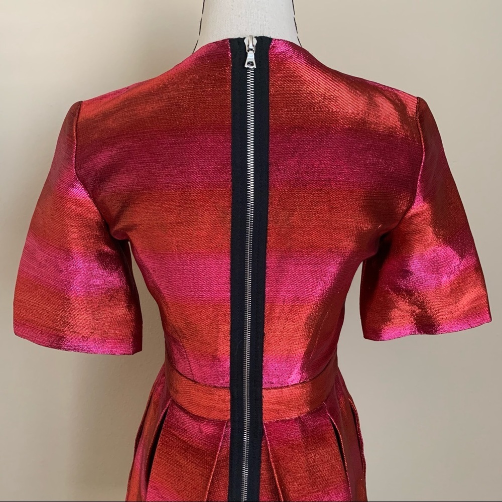 Markus Lupfer Metallic Stripe Party Fun Dress - Picture 6 of 9